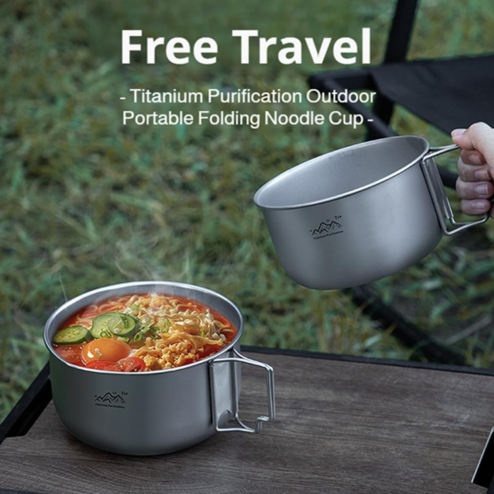 Outdoor Camping Foldable Porta - đánh giá và giá Mess Kit Titanium