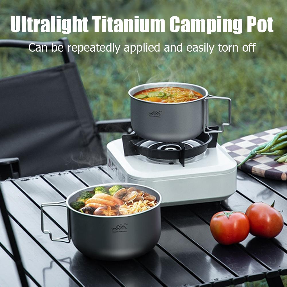 Outdoor Camping Foldable Porta - đánh giá và giá Mess Kit Titanium
