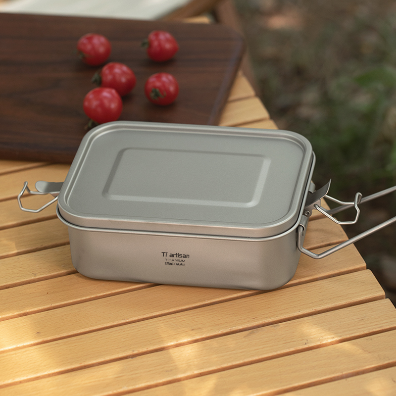 Tiartisan 1200ml titanium camp - đánh giá và giá Mess Kit Titanium