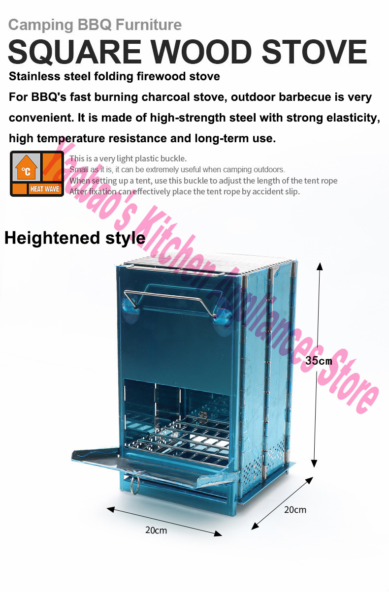 Wood Stove Outdoor Camping Equ - đánh giá và giá Camping Cooking Wood Stove