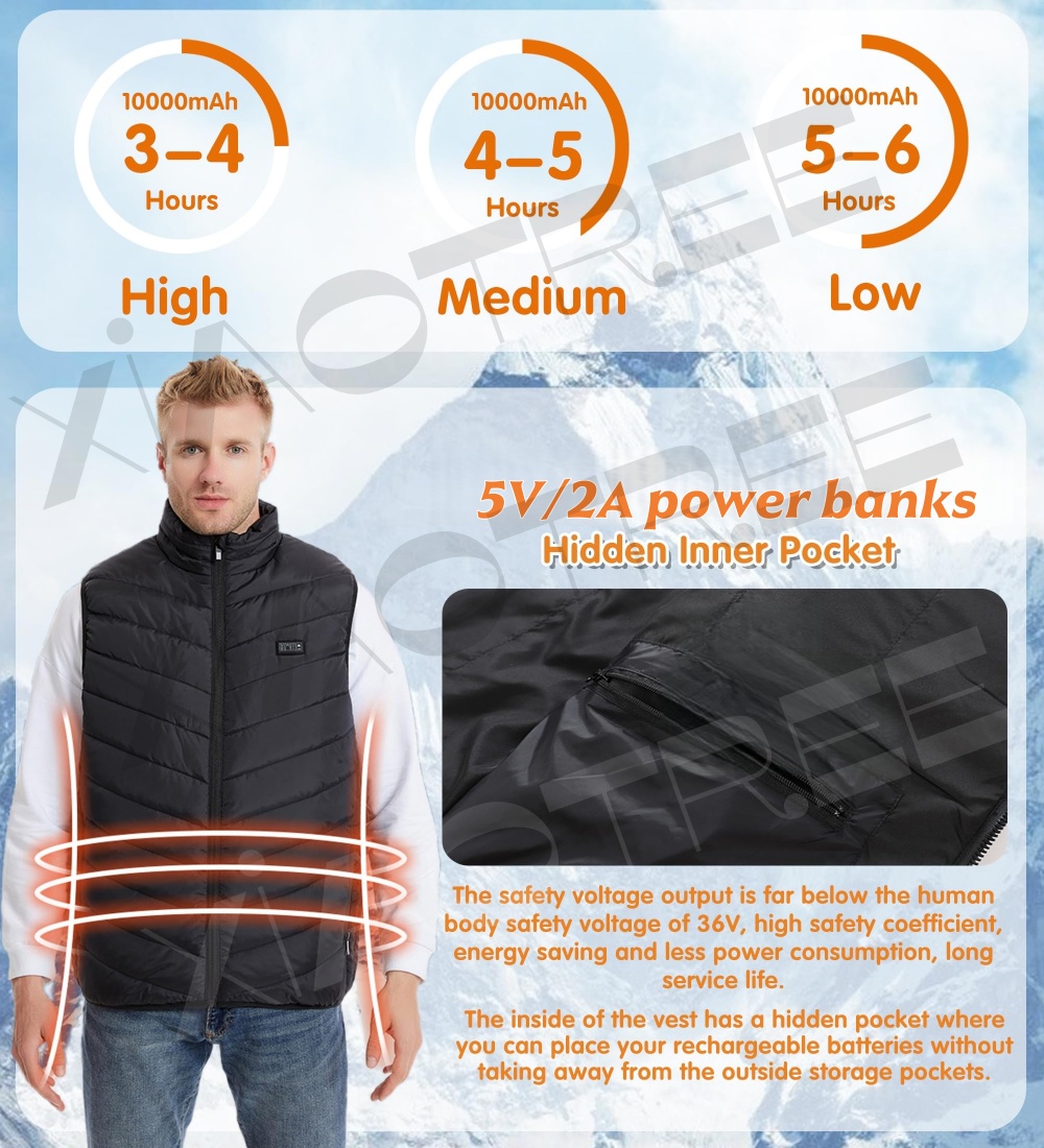 28/9 Areas Heated Vest Men Jac - đánh giá và giá Camping Cooking Electric