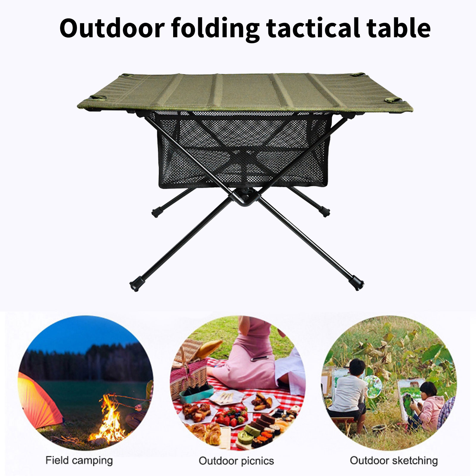 Mesh Basket Organizer Camping  - đánh giá và giá Camping Cooking Table Foldable