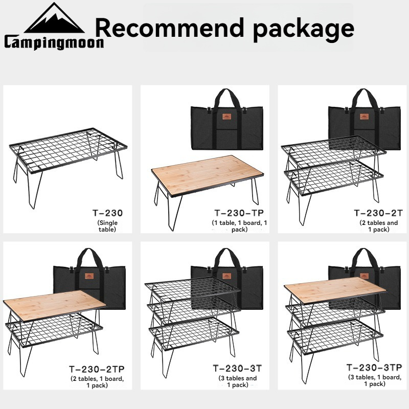 CAMPINGMOON T-230 Portable Mul - đánh giá và giá Camping Cooking Table