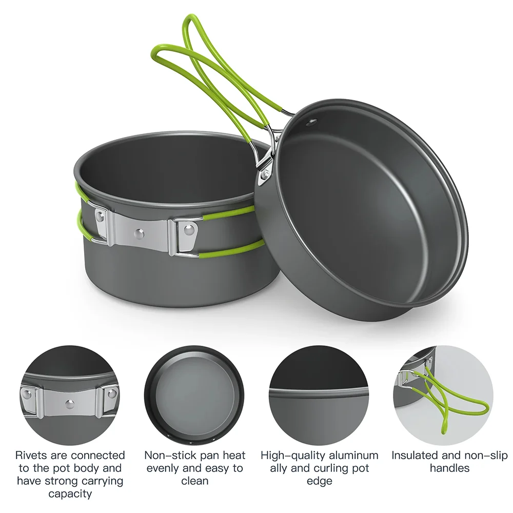 Outdoor Cooking Camping Utensi - đánh giá và giá Camping Cooking Set For 4