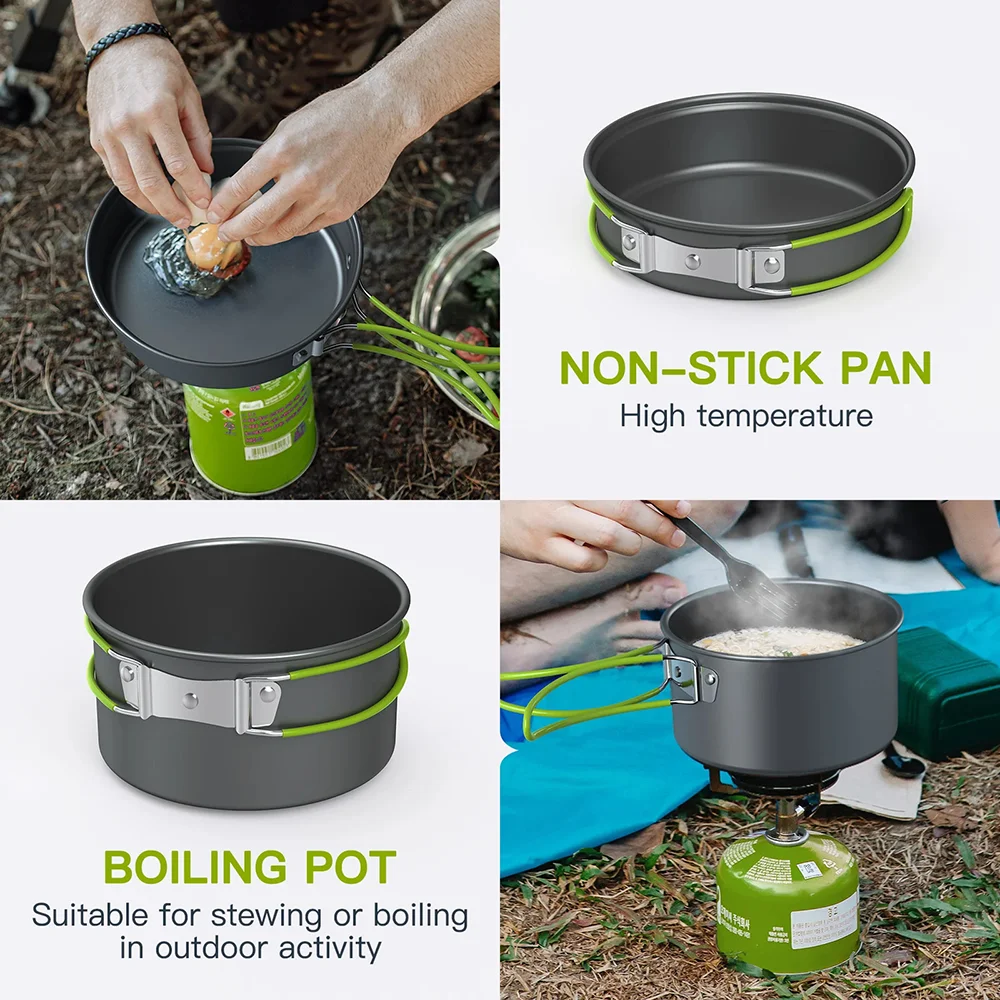 Outdoor Cooking Camping Utensi - đánh giá và giá Camping Cooking Set For 4