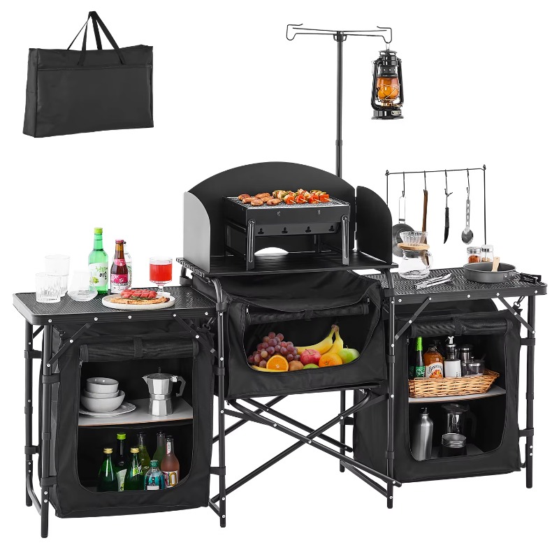 【Hot】VEVOR Camping Kitchen Tab - đánh giá và giá Camping Cooking Cupboard