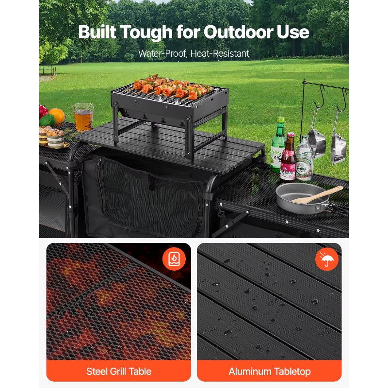 【Hot】VEVOR Camping Kitchen Tab - đánh giá và giá Camping Cooking Cupboard
