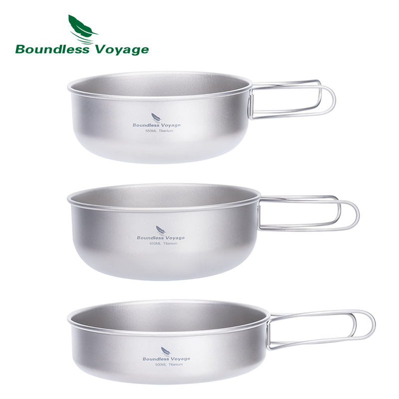 Boundless Voyage Titanium Camp - đánh giá và giá Camping Cooking Pots And Pans Set