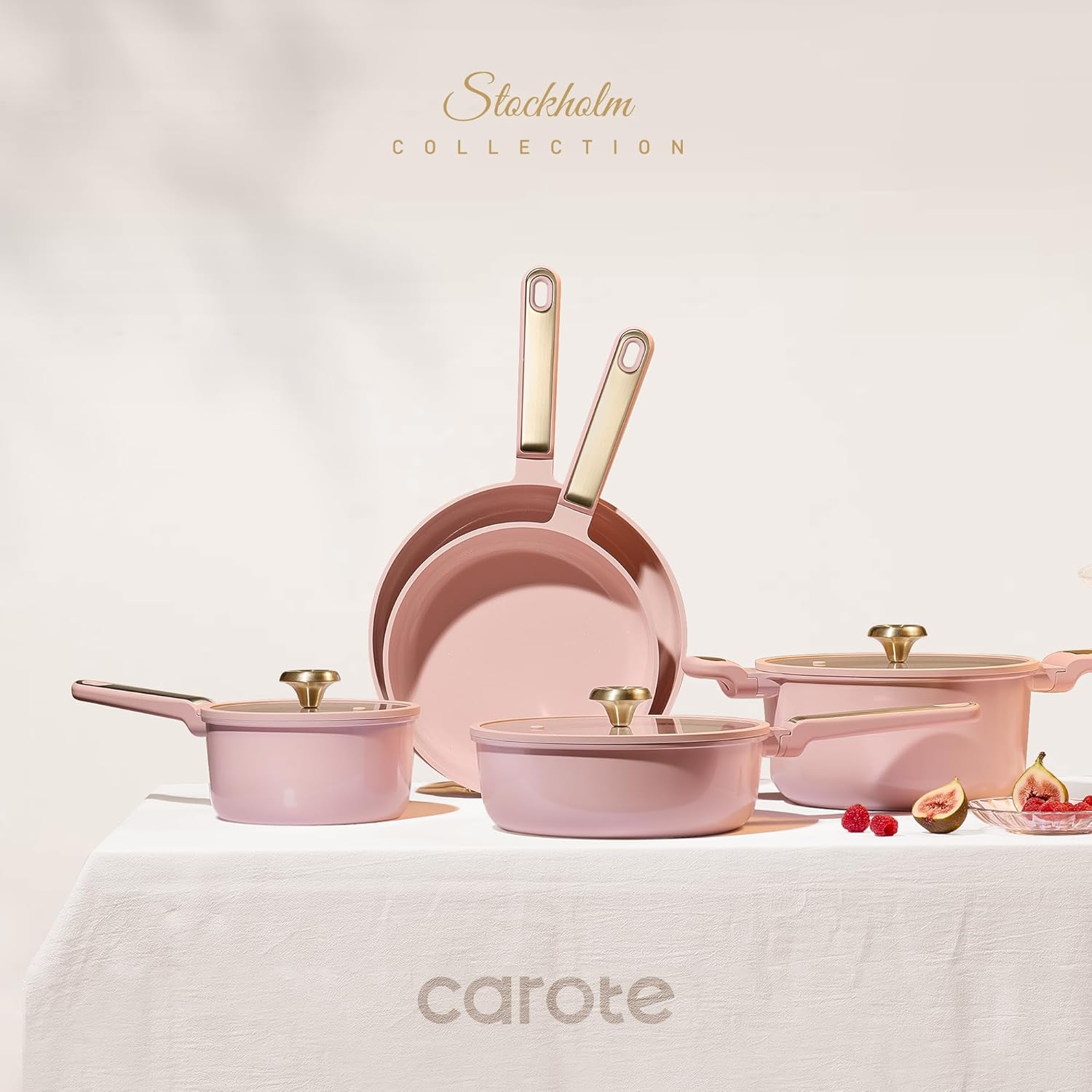 Nonstick Ceramic Cookware Set, - đánh giá và giá Camping Cooking Pots And Pans Set