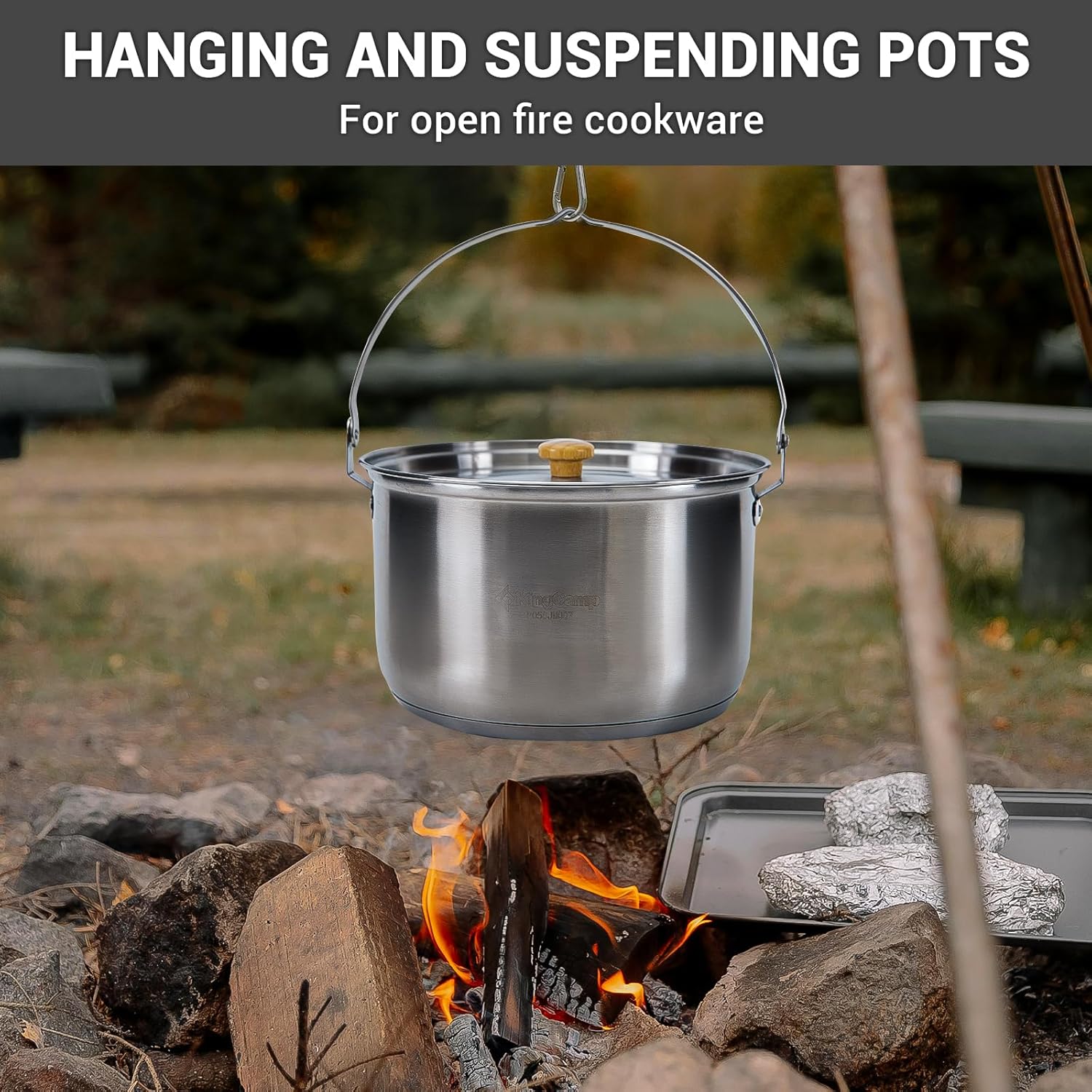 304 Stainless Steel Camping Co - đánh giá và giá Camping Cooking Set With Kettle