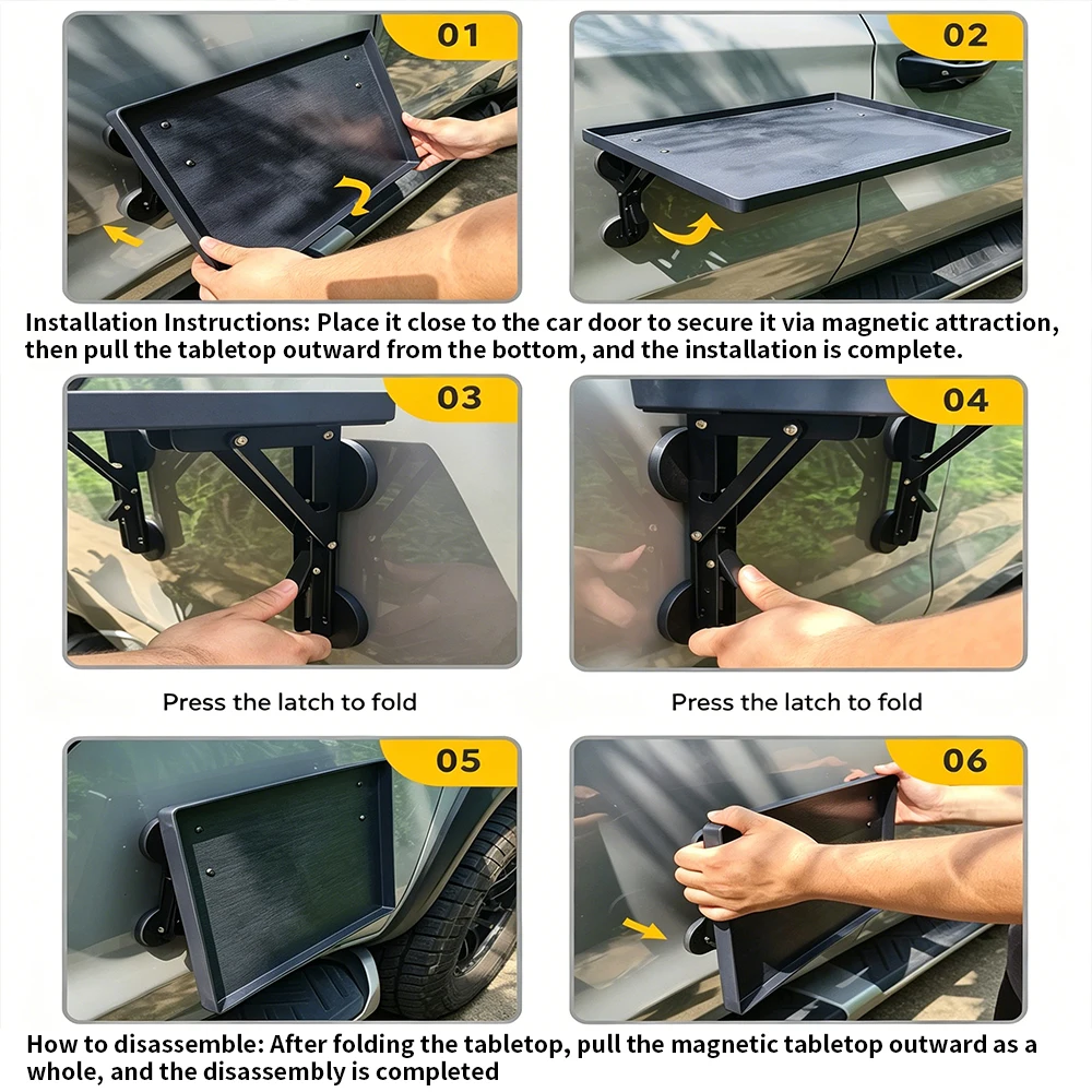 Portable Car Side Door Hanging - đánh giá và giá Camping Cooking Table Foldable