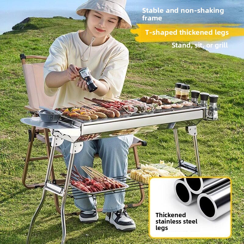 Portable Stainless Steel BBQ G - đánh giá và giá Camping Cooking Requirements