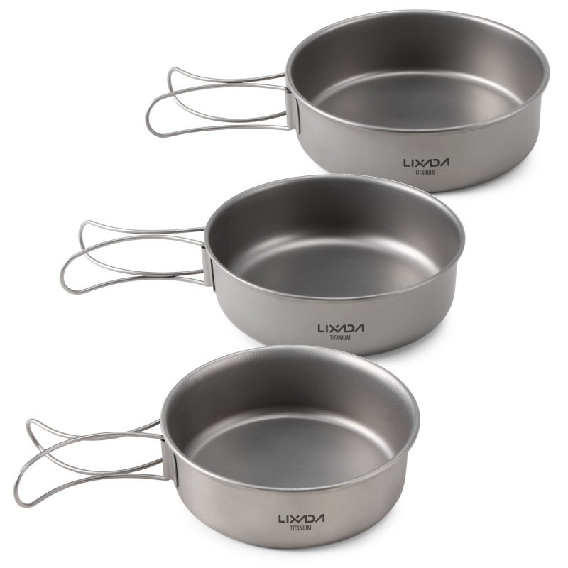 Lixada Titanium Bowls Ultralig - đánh giá và giá Mess Kit Titanium