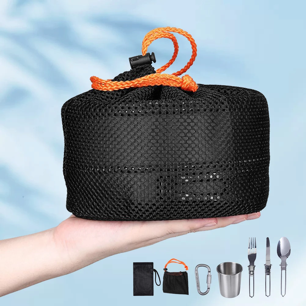 Camping Cookware Kit Kettle Po - đánh giá và giá Camping Cooking Set With Kettle