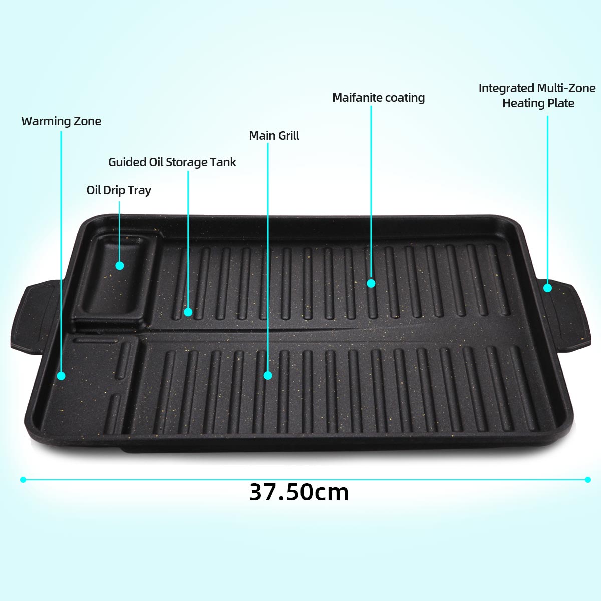 Korean Grill Meat Plate Alumin - đánh giá và giá Camping Cooking Cupboard