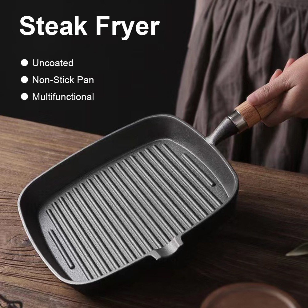 Iron Skillet Uncoated Non-stic - đánh giá và giá Camping Cooking Cast Iron