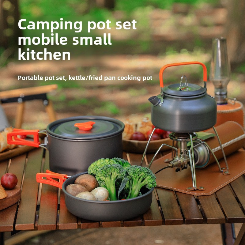 Outdoor Camping Cookware Set f - đánh giá và giá Camping Cooking Set 2 Person