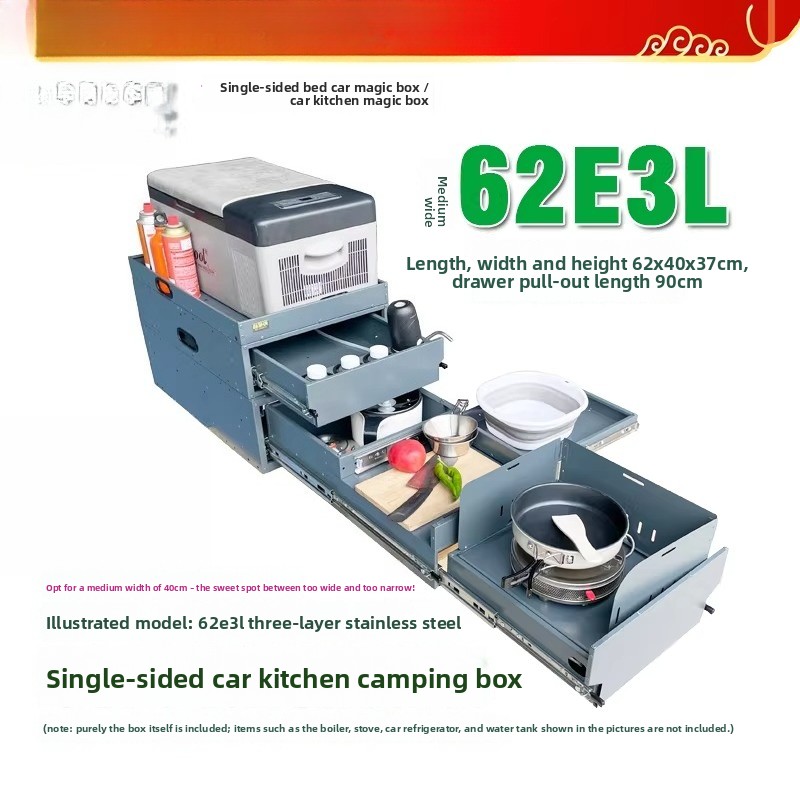 Portable Tailgate Kitchen & St - đánh giá và giá Camping Cooking Organizer