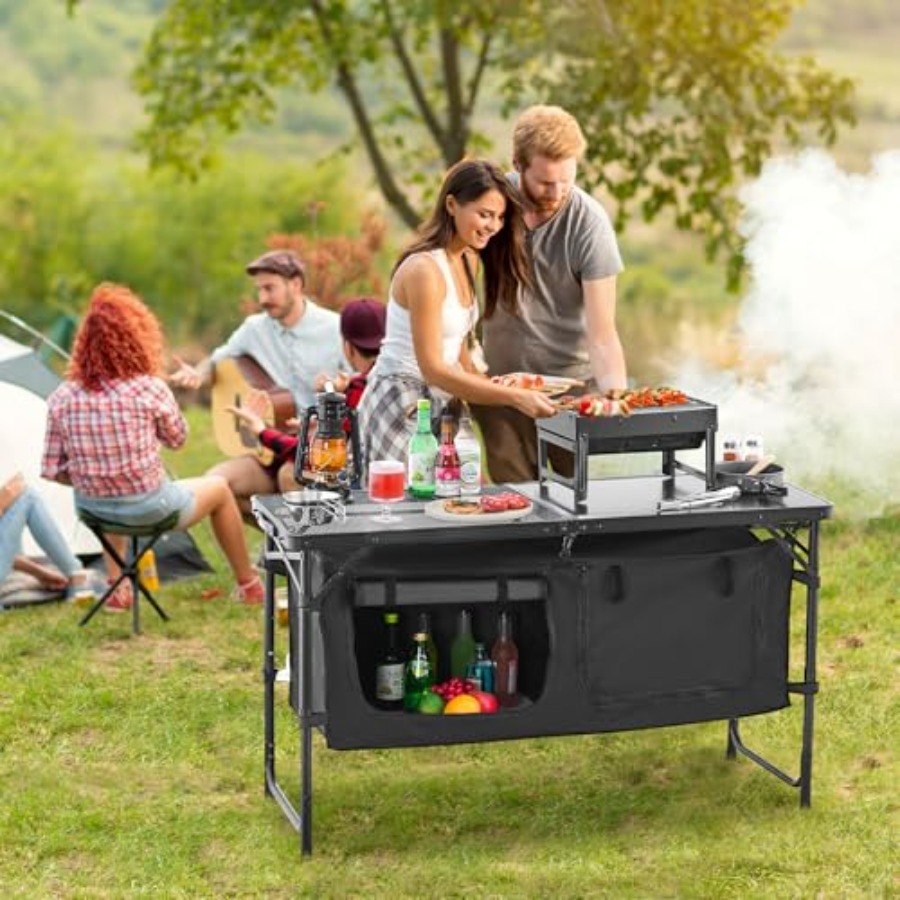 Camping Kitchen Table, Folding - đánh giá và giá Camping Cooking Table