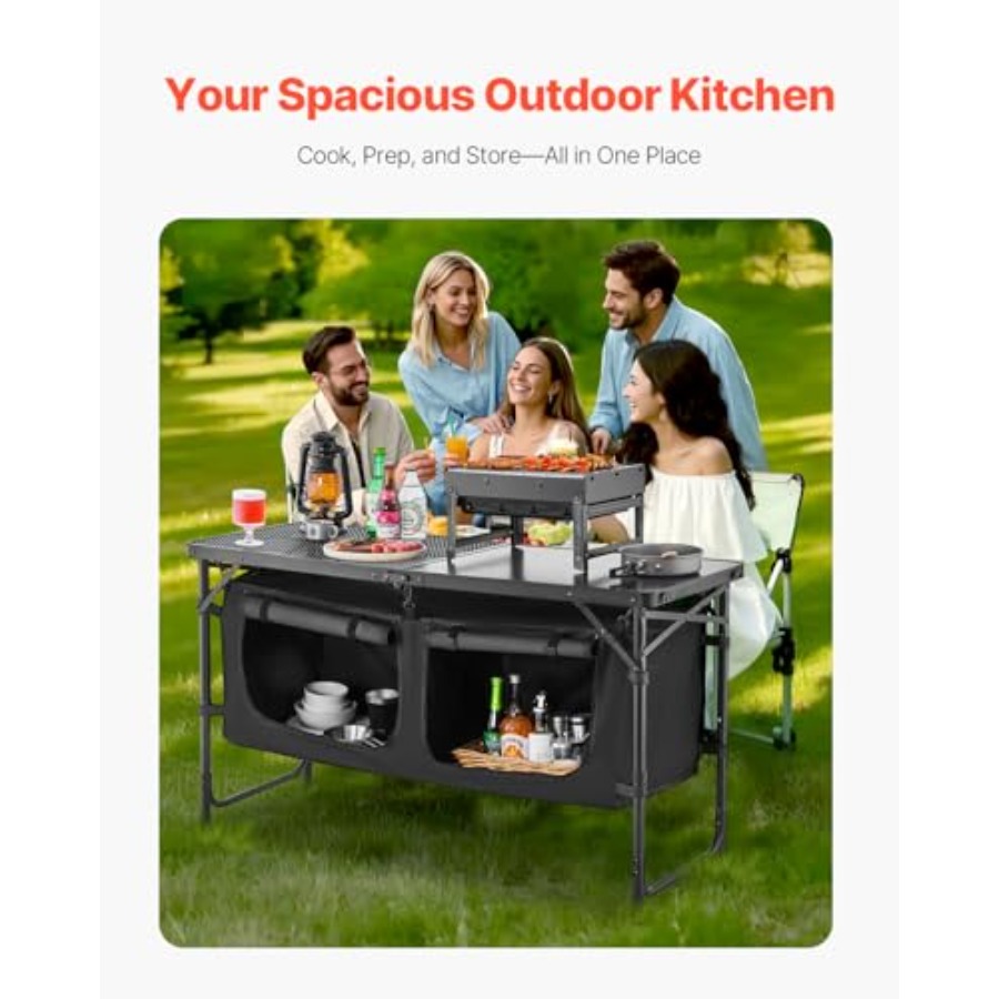 Camping Kitchen Table, Folding - đánh giá và giá Camping Cooking Table