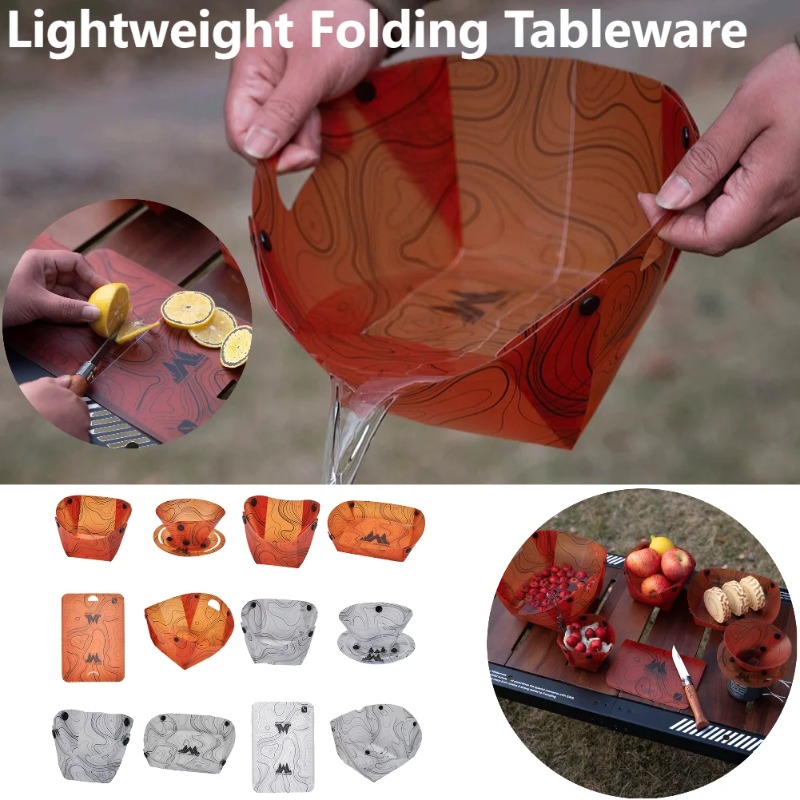 Foldable Camping Tableware Por - đánh giá và giá Camping Cooking Disc