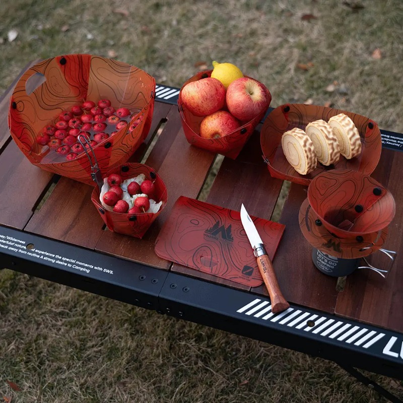 Foldable Camping Tableware Por - đánh giá và giá Camping Cooking Disc