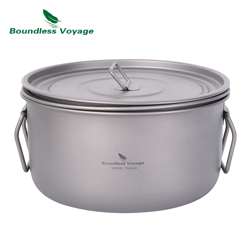 Boundless Voyage Camping Cooki - đánh giá và giá Mess Kit Titanium