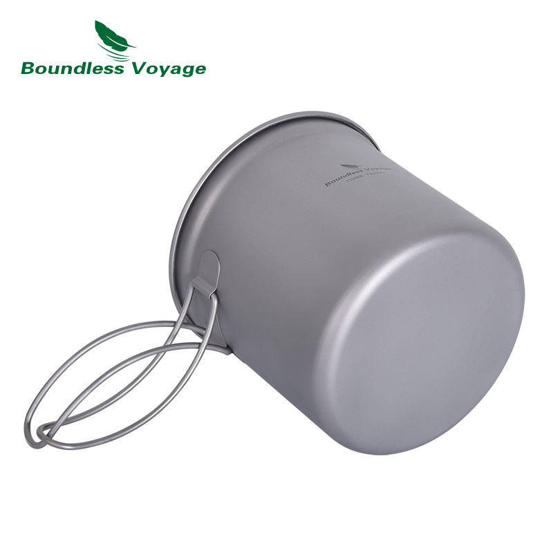 Boundless Voyage Titanium Pot  - đánh giá và giá Camping Cooking Pots And Pans Set