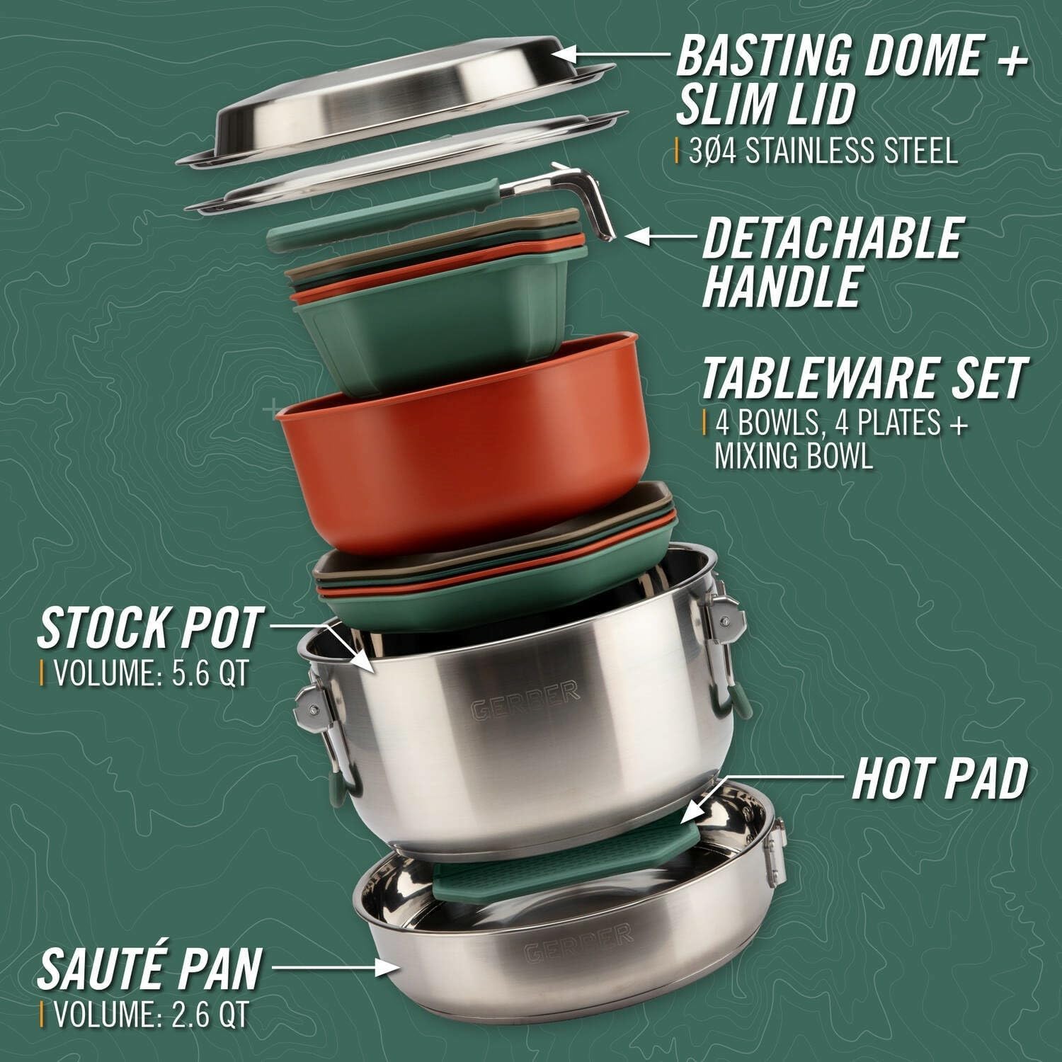 Outdoor Cooking Camping Cookwa - đánh giá và giá Camping Cooking Set For 4