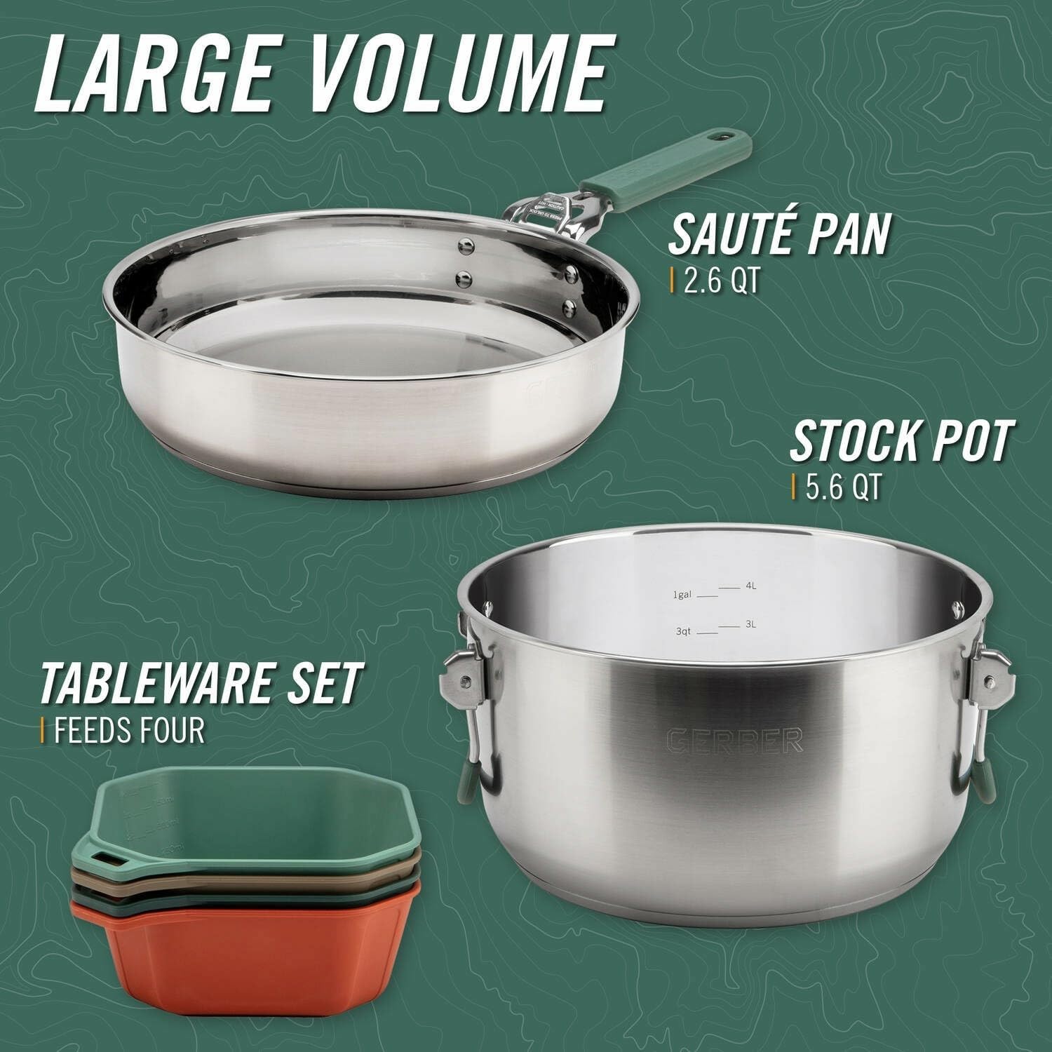 Outdoor Cooking Camping Cookwa - đánh giá và giá Camping Cooking Set For 4